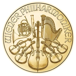 Zlatá investičná minca Wiener Philharmoniker 1/2 Ounce Gold